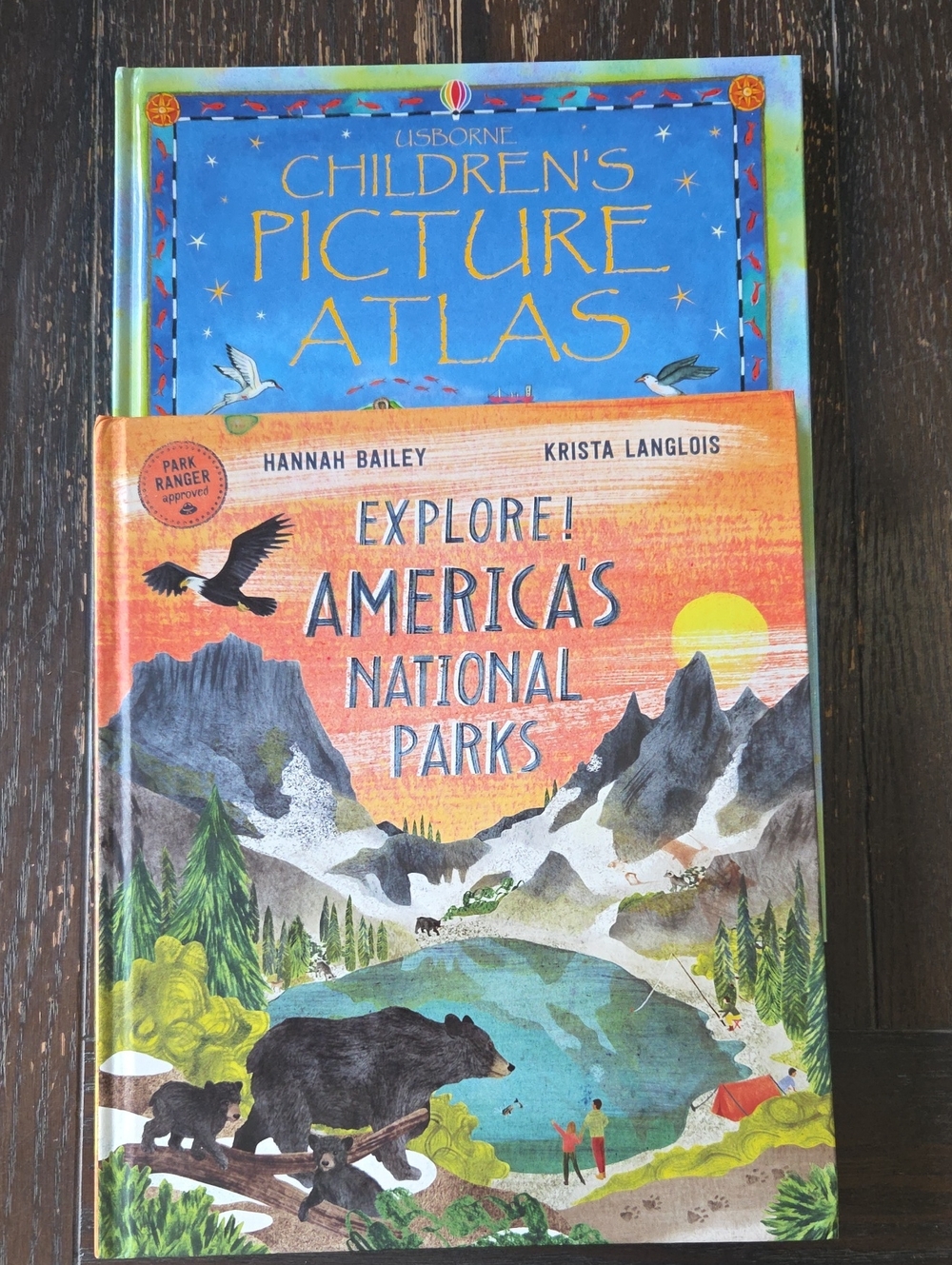Set Of 2 UsBorne Books Picture Atlas Explore! America's National Parks